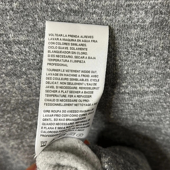 RACHEL ROY Cotton Sweatshirt Pearl Details Ruffled Wide Arms, Size M - Picture 7 of 7